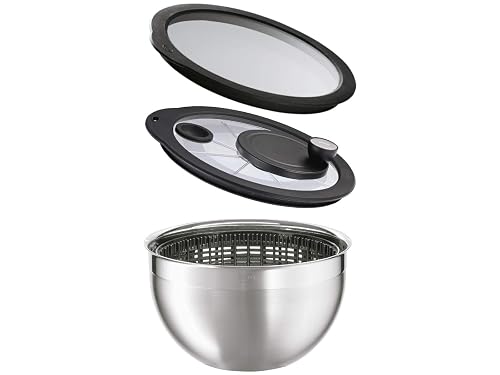 RÖSLE Salatschleuder mit Glasdeckel