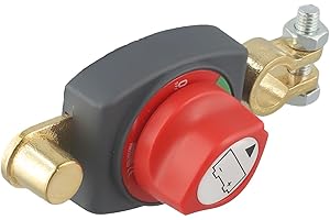 NEIQIUWING Battery Disconnect Switch, 275A 12V 24V 48 V On-Off Top Post Battery Shut off Switch Disconnect Isolator for Car, Vehicle, RV and Boat