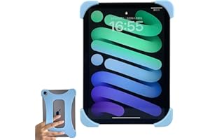 ZhaoCo Silikon Anti-Rutsch Handschlaufe Griff Halter Fingerhalterung für iPad mini 7 (A17 Pro) 2024 / iPad mini 6 2021 8.3'' - Blau