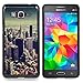 Produktbild For Samsung Galaxy Grand Prime SM-G530F G530FZ G530Y G530H G530FZ/DS , Vignette City Skyline New York City Blau - Muster Design Hart Kunststoff Rückseite Handy Tasche Schale Etui Hülle Schutzhüllen