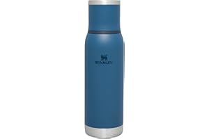 Stanley Adventure To-Go Thermosflasche 0.75L - 20 Stunden Heiß - 25 Stunden Kalt - Auslaufsicher - Isolierter Deckel - Doppelwandige Vakuumisolierung - BPA Frei - Abyss