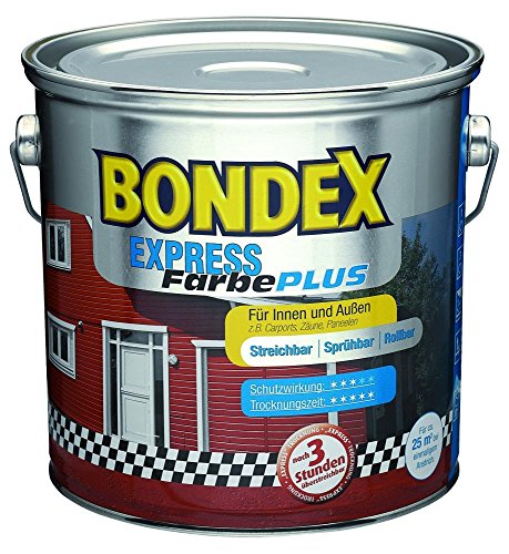 Preisvergleich Produktbild Bondex Express Farbe Plus Platinium Seidenmatt 2,5 Liter