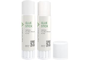 Creality Lot de 2 bâtons de colle pour imprimante 3D, pour lit chauffant pour réduire les déformations, PVP Solide, adhérence constante pour PLA/ABS/PETG/PC/PA/TPU, colle d'impression 3D