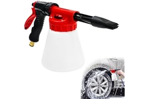 HEKOBAG Snow Foam Gun Sprayer,1000ML Car Wash Foams Cannon Adjustable Long Guns Use Hose Sprayer High Pressure Cleaning Spray Gun Universal Garden Hose Foam Sprayers for Home Garden Wash Car