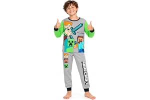Få trendigt pyjamasset för pojkar, tonåringar långärmad pyjamas för barn, mjuka hemmakläder, mysiga nattkläder, gamer, gåvor för pojkar
