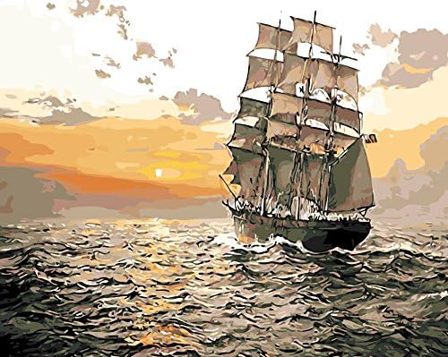 FOEYESEE DIY Oil Painting by Numbers Kits Theme - Paint by Numbers Kits Diy Canvas Oil Painting for Kids, Students, Adults Beginner - Decorations Gifts -16*20 inches (type1)