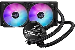 ASUS ROG Ryuo III 240 All-in-One CPU płynny kolor z rozwiązaniem pompy Asetek 8. generacji, wyświetlacz LED matryca anime i wentylatory chłodzące ROG ARGB