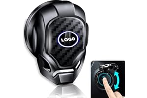 Amebleak Auto Startknopf Abdeckung, Auto Startknopfabdeckung, Metall Kratzfeste Auto Start Stopp Schalter Abdeckung für X1/X2/X3/X4/X6/3/4/5/6/7/Z/GT/M2/M3/M4/M5 (B-M-W)