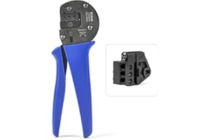 IWISS iCrimp IWS4 Solar Crimping Tool, Precision Crimper for 2.5/4/6.0 mm² Solar PV Cables, Compatible with Male and Female Solar Panel Connectors for PV Systems