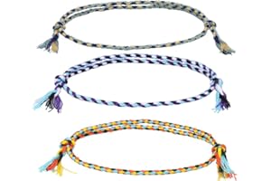 LJFEA Braccialetti Caviglia Surfer Set 3 Pezzi Unisex - Stile Boho Hippie Etnico - Accessori Fatti a Mano per Feste in Spiaggia - Impermeabili e Regolabili.