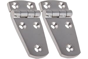 BOOTSTEILE BRAUER 2 Edelstahl Scharniere PRISMA 38 x 76 mm Edelstahlscharnier Edelstahl A4 Türscharnier Beschlag Türscharnier