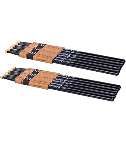 Vaisoeny Drumstokken Voor Volwassenen, 7A Drumsticks 12 Paar Klassieke Eikenhouten Trommelstokken Kinderen Professioneel Muziekinstrument Percussie Accessoires 2127179490