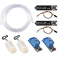 AEDIKO 2 Sets Automatic Irrigation DIY Kit Self Watering System with Capacitive Soil Moisture Sensor 1 Channel 5V Relay Module and Water Pump + 2M Vinyl Tubing for Garden Plant Flower Herb Potted
