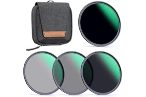 K&F CONCEPT 67mm ND4, ND8, ND64, ND1000 Lens Filter Kit for Camera Lens+ Filter Pouch (Nano-X Series)