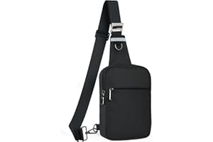 Tibroni Sling Bag Umhängetasche Brusttasche Schultertasche Herren Damen mit RFID-Blockierung, Chest Crossbody Bag, Herrentaschen Klein, Shoulder Bag Geeignet für Linke und Rechte Schultern