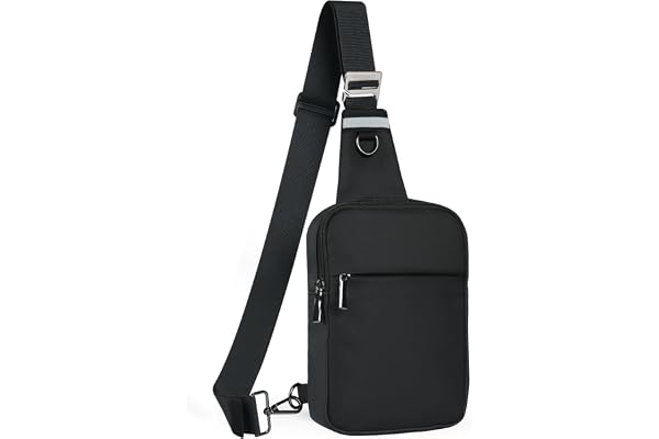 Tibroni Sling Bag Sac à bandoulière pour homme et femme avec blocage RFID, petit sac à bandoulière, convient pour les épaules gauche et droite