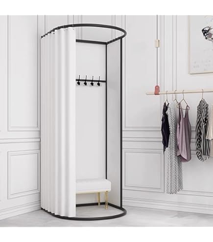 Cabine D'Essayage Portable 100x100x200 Cm - Rose, Toile Opaque, Autoportante - Pour Boutique, Événement