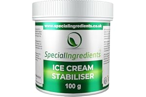 Special Ingredients Ice Cream Stabiliser 100g - Stabilisant pour glaces & sorbets - Convient aux végétariens & véganes - Sans gluten - Non-OGM - Qualité supérieure - Emballage recyclable