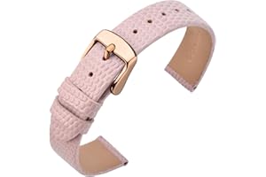 ANNEFIT Cinturino Pelle 10mm 12mm 13mm 14mm 15mm 16mm 18mm 20mm Cinturini per Orologi Donna, Fibbia in Acciaio Inossidabile