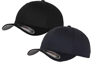 HLKAUF 2er Flexfit Unisex Wooly Combed Cap Baseball Caps graue Unterseite S M L XL XXL Basecap Mütze