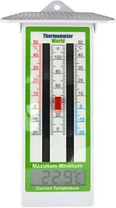 Digital Max Min Greenhouse Thermometer Room Temperature - Classic Max ...