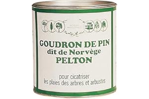 PELTON FERTILIGENE GOUD4 - Cicatrisant goudron de pin dit de Norvège 800 G - Pour cicatriser les plaies des arbres et arbustes - Prêt à l'emploi - Fabriqué en France