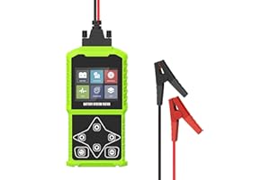 AUTOAND Tester per batteria auto, 12 V/24 V, 30 – 1700 CCA, tester per batteria auto, strumento di analisi del sistema di analisi del sistema di carica, per moto, SUV, barca, camion