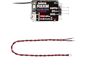 Radiolink R8XM Récepteur RC 8 Canaux 2.4GHz SBUS/PPM Tension Telemetrie Long Range Control RX pour Avion T8S / T8FB Télécommande