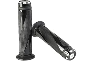 BONNOEUVRE Manopole Manubrio Moto universali Diametro interno 22mm-24mm per 7/8" Manubri Alluminio Gomma per Moto Scooter Quad Cruiser