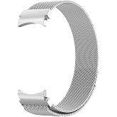 Microsonic Samsung Galaxy Watch 7 44mm i&ccedil;in Kordon Milano Loop G&uuml;m&uuml;ş [Galaxy Watch 7 44mm ile Uyumlu Kordon - G&uuml;m&uuml;ş]