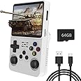 R36S Handheld Game Console, with Open Source Linux System, 64G TF Card 15000 Retro Games, 3.5-inch IPS Screen, Retro Games Console Handheld Emulator Console, 3500mAh Battery