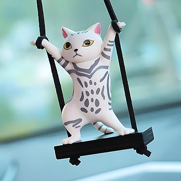 Ziciner Lot De 2 Chapelets De Voiture, Décoration Personnalisée à Suspendre Pour Rétroviseur De Voiture, Accessoires à Suspendre (rose