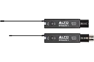 ALTO PROFESSIONAL Alto Stealth 1 - Mono UHF XLR Drahtloses Audiosystem, Sender und Empfänger für Aktive Lautsprecher, Mischpulte und Dynamische Mikrofone