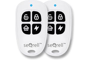seQrell, Juego de 2 Mandos a Distancia Adicionales para Alarma Antirrobo gsm, SQTR002CR