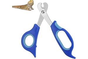 BOXOB Nagelknipser für Bartagamen, Edelstahl Zehennagelknipser Bartagamen Eidechsen Professionelles Reptilien Pflegewerkzeug mit Präzisen Abgewinkelten Kanten für Kleine Reptilien