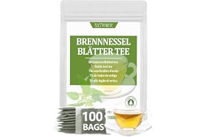 ULTHMOK Premium 100 Nässla Blad Te Påsar - Tillverkad med 100% Vild Nässla Blad - Inga Tillsatser & Koffeinfri - Mild och När