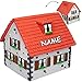 Produktbild große Spardose - " Traumhaus - Haus / Einfamilienhaus - Dach ROT " - inkl. Name - stabile Sparbüchse - aus Kunstharz / Polyresin - Sparschwein - für Kinder & Erwachsene / Jungen - lustig witzig - Baustelle - Hausbau Umbau Renovierung - Hauskauf / Hausform - Umzug - Häuschen - Mehrfamilienhaus - Hochzeit / Ehe - Häuser - Wohnung / Urlaub - Landhaus - neue Heim / Eigenheim - Richtfest / Einzugsfeier - Einweihung - Einzug - Geldgeschenk / Villa - Bauernhaus / Bauernhof - Bau