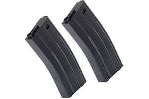 AIRSOFT SHOOTER SHOP Airsoft Softair 2pcs 120rd Mag Mid-Cap Econ Magazin Für M4 M16 Serie Schwarz