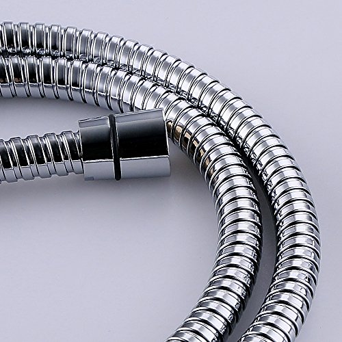 MINGOR Edelstahl Einfache Installation Flexible Brauseschlauch/Duschschlauch Badezimmer Rohraustausch, Poliert Chrom(1m) - 7