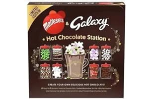 AMAMITRADE Galaxy Hot Chocolate Station For Kids & Adults - Christmas Hot Chocolate Gift Set With Marshmallows - Christmas Eve stocking Filler -
