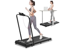 DSKEUZEEW Tapis Roulant Elettrico, 2.5HP Tapis Roulant Pieghevole, Dimensioni Grandi, 10km/h Walking Pad, Audio Bluetooth, Salvaspazio, Tapis Roulant Elettrico Pieghevole Salvaspazio