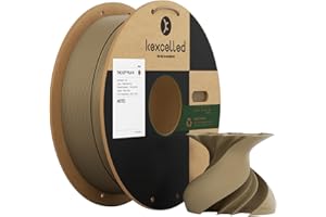 kexcelled PLA Mat Filament pour Imprimante 3D 1,75 mm +/- 0,03 mm, Texture de Couleur Mat, Convient à la Plupart des Imprimantes FDM, Bobine de 1 kg (2,2 lbs), Argile à Malt