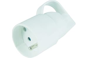 TEC HIT 250210 - Fiche femelle + Terre à anneau - 16 A - Blanc