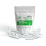 The Good Guru Vegetarian Empty Capsules Size - 00 Clear 1000-Capsules | Transparent Vegan and Transparent Empty Capsules Vega
