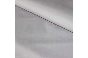 Pingianer Tissu 100 % coton uni uni pour enfant au mètre pour la couture, l’artisanat, Coton, gris foncé, 100x160cm (9,99€/m)