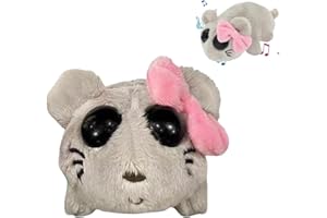 MAY HUANG Sad Hamster Meme Plush Toy, Hámster Triste Meme Juguete de Peluche con Sonido de Violín Incorporado, Lindo Juguete de Hámster Triste, Juguete de Peluche de Hámster for Kids Boys Girls