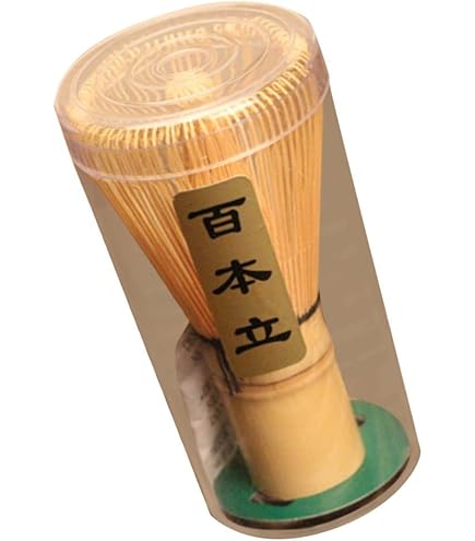 Fouet à Matcha, Fouet Thé Matcha Chasen Traditionnel En Bambou, Fouet Bambou Thé Matcha, Fouet à Thé Vert Matcha Pour La Cérémonie Traditionnelle Du Thé Matcha Japonais(64 Bâtonnets