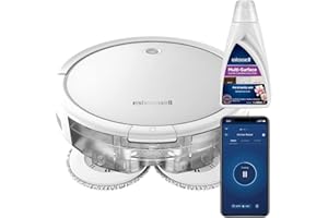 BISSELL SpinWave Robot, 2 in 1 | Aspira e Lava | Multi-superficie per tappeti e pavimenti duri | Aspirazione Potente, Controllo Tramite App, 130 Minuti di Autonomia | Robot Aspirapolvere | 2931N