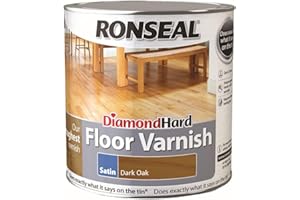 Ronseal Diamond Hard Floor Varnish Dark Oak Satin 2.5L