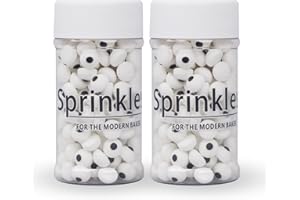 Lukinuo Small Candy Eyeballs Edible Eyes Cake Cupcake ToppersHalloween Sprinkles Candy Cookie Eyes zum Dekorieren Augen Sprinkles Halloween Weihnachten Backen Keks Dekorationen - 6 Oz